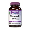 Bluebonnet Nutrizione Vitamina K2 Supplemento 100 mcg giornaliero Vit K2 MK7 Salute del cuore & Bone Vitamine per le donne & uomini* - Vegan, non OGM, Dairy-Free, Gluten-Free Vit K - 100 capsule vegetali