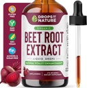 Beet Root Liquid Supplement - Realizzato con Estratto di barbabietole Organiche - Vegan e Pure - Maggiore potenza rispetto a Gummies, Masticabili e Capsule - Supporta Energia, Vitalità e Circolazione (Unflavored, 60mL)