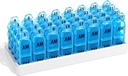 Organizzatore mensile AM/PM Pill - Color & Number-Coded 30/31-Day Pill Box con coperchi sicuri, BPA-Free & Travel-Friendly Design | Grandi scomparti per Vitamine, Integratori, Farmaci(Blue
