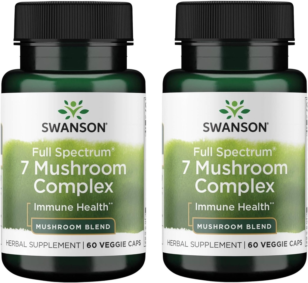 Swanson Full Spectrum 7 Pilz Complex 60 Veg Caps (2 Pack)