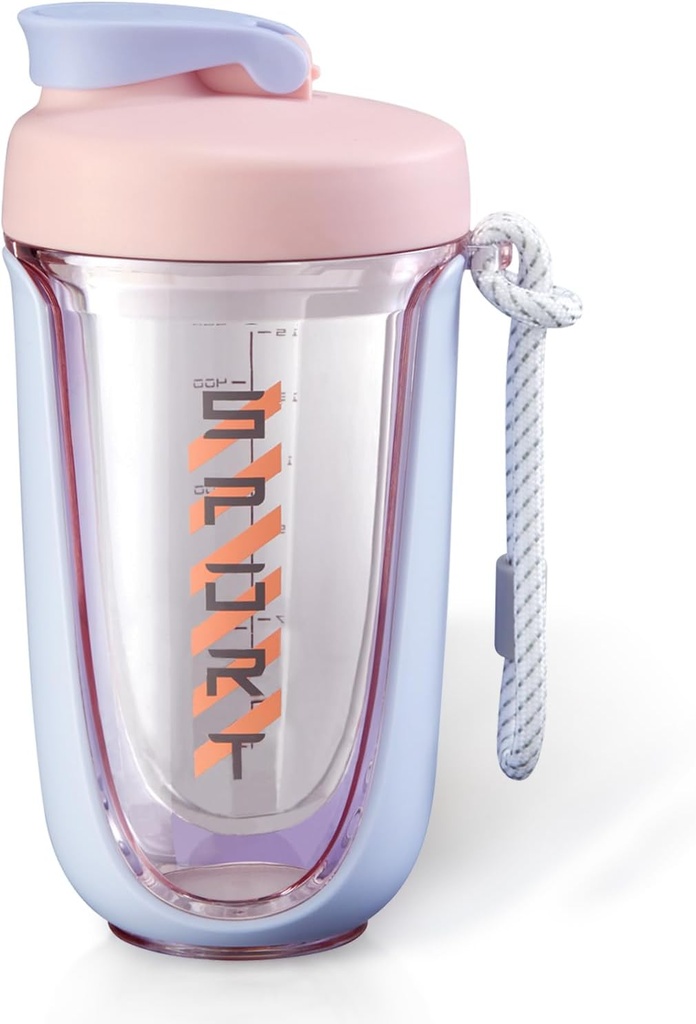 tazze shaker per frullati proteici flacone shaker 20 oz proteina, prova debole, il frullatore perfetto per la palestra, bottiglia di pre-allenamento, Coppa Shaker coppe, supplemento di perdita di peso Shakes