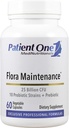 Manutenzione di un paziente Flora | Integratore probiotico per l'aiuto Flora intestinale bilanciata* | 25 miliardi di CFU, 10 Strains Probiotici, Prebiotico | 60 capsule