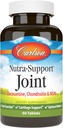 Carlson - Supporto per Nutra, Glucosamine Chondroitin & MSM, Funzione congiunta, Supporto per cartilage e benessere ottimale, 60 compresse