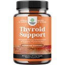 Herbal Thyroid Support Complex - Potente Kelp Iodine Supplemento con L Tyrosine, Bladderwrack, Selenium & Pure Ashwagandha per l'equilibrio dell'ormone - Mood & Energy Pills - 60 Count