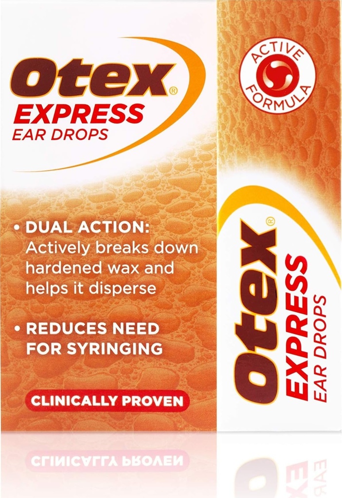 Otex Express Ear Drops für gehärtetes Wax, 10ml