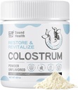 Colostrum Supplement Powder for Humans - Organic Bovine Colostrum Supplement per Gut Health, Hair Growth, Beauty - Unflavored (73 Serve)