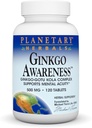 Planetary Herbals Ginkgo Awareness Tablets, 120 Count