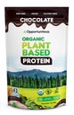 Opportuniteas Organic Plant Based Protein Powder, 20g Vegan Protein aus Pea, Kürbis und Reis, kein Zucker, Non-GMO, Glutenfrei, cremige Schokolade, 1 lb