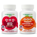 Kinder Vitamin B12 Chewables + Vitamin D3 1000 IU Chewables Bundle