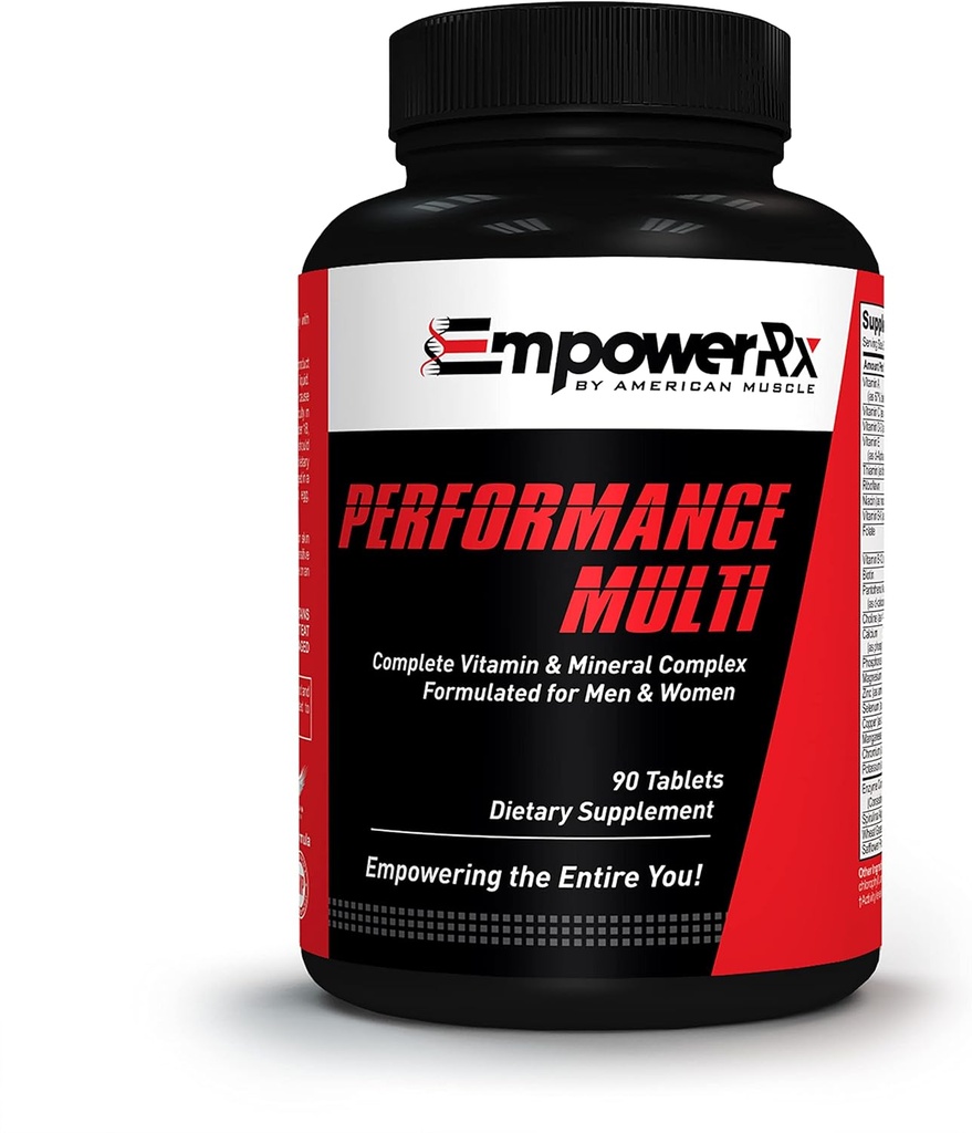 EmpowerRx Performance Multivitamin für Immununterstützung, Erhöhte Energie, Erhalten Knochengesundheit Reich mit Vitamin B12 und Vitamin D - für Männer und Frauen (60 Kapseln)