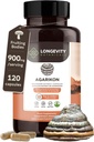 Estratto di funghi di Agarikon (120) | Concentrato 10:1 Ratio | 100% corpi di frutta | Laricifomes Officinalis Supplemento per l'immunità e il supporto respiratorio