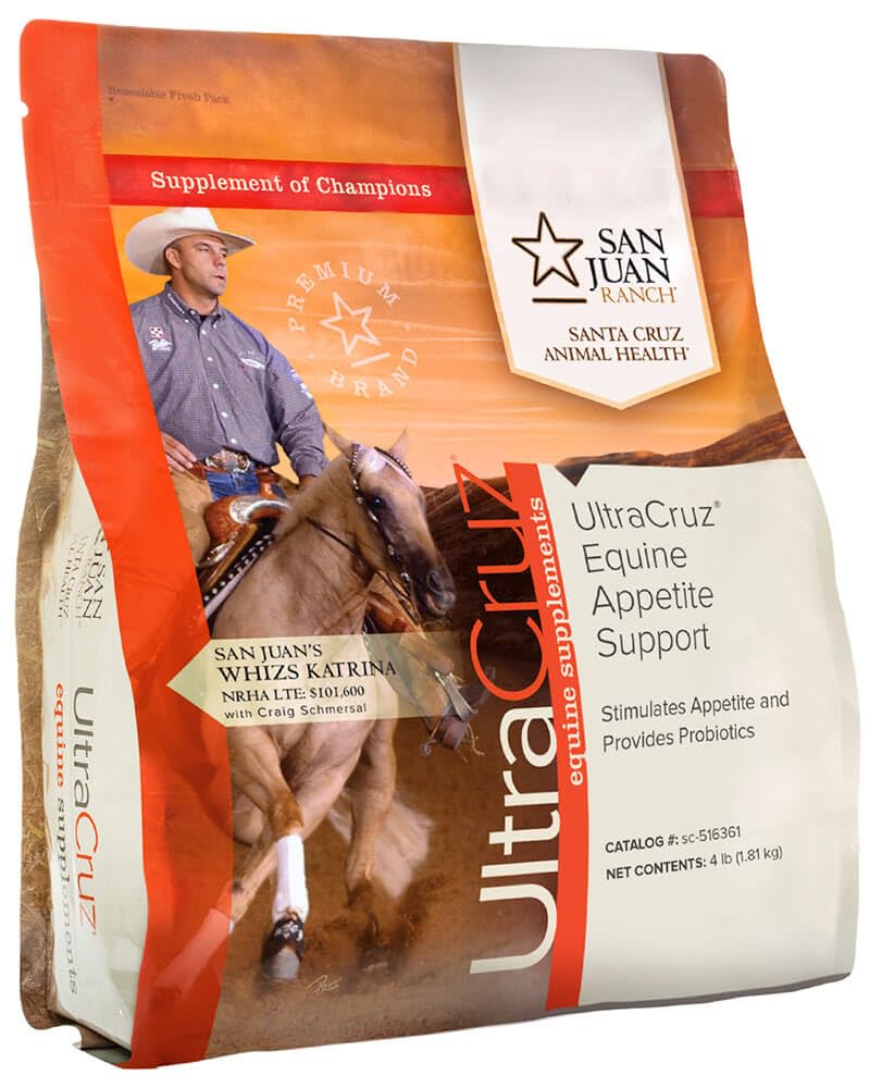UltraCruz Equine Appetite Booster Supplement for Horses, 4 lb, Pellet (32 Day Supply)