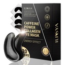 ROUSE Collagen Under Eye Patches mit Koffein-Augen-Behandlung Maske für dunkle Kreise Augen Fatigue Puffiness Refreshing Revitalizing Hautpflege Augen Gel Pads-20 Paare