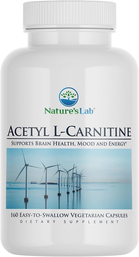 Nature's Lab Acetyl L-Carnitin 2.000mg - 160 Kapseln