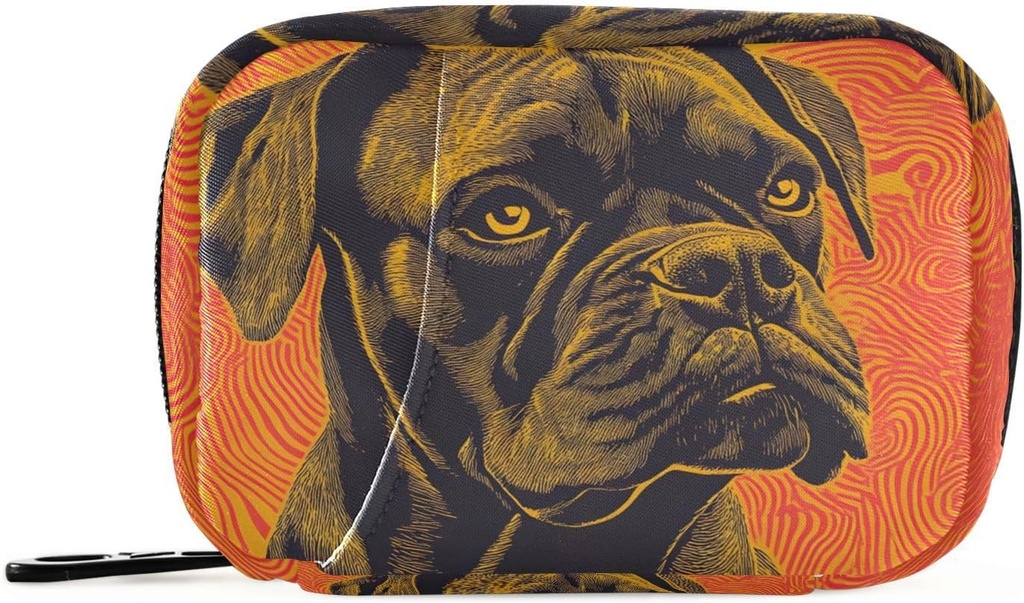 Boxer surréel Boxer Pill Case Box for Travel, support de supplément pour organisateur de pilule portable hebdomadaire