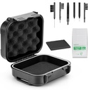 18 Stück Set High Seal wasserdicht Hörgerätegehäuse mit extrahierbaren Schwamm, Drop-Proof, Shock-Proof und Crush-Proof Aufbewahrungsbox, Hörgeräte Zubehör mit Reinigungskits Reinigungswerkzeug