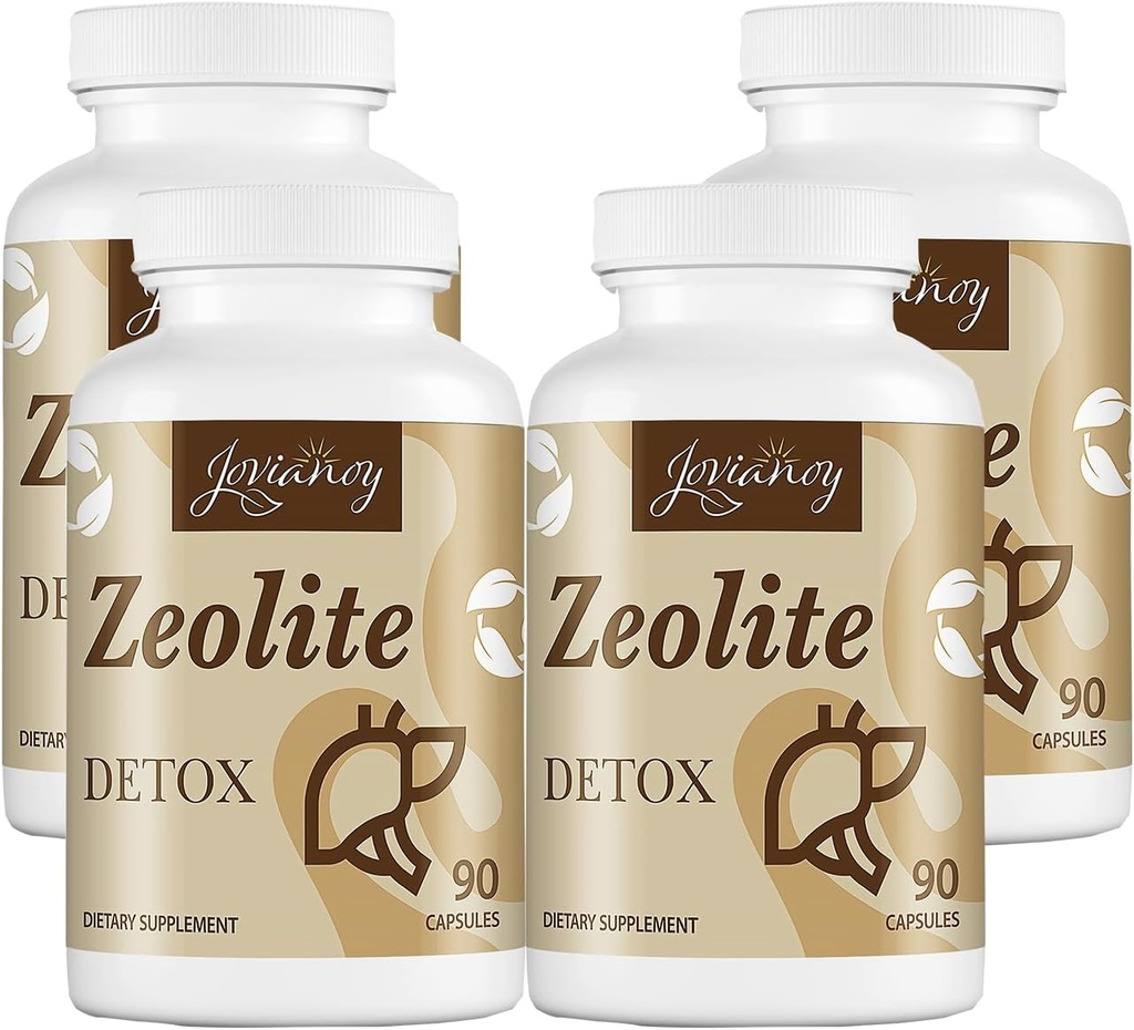 Zeolite Detox Kapseln, Organic Activated Charcoal, Bentonite Clay, 1-2 μm Clinoptilolite, maximale Absorption, Gut Liver Detox Cleanse Vollkörper für Frauen Männer, 360 Kapseln