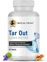 ROYAL SWAG compresse di disintossicazione polmonare ayurvedica (60 conte) vegetariano, supplemento di erbe fatto con estratti naturali Tulsi, Mulethi, Vasava, Pippali, e curcuma | per la pulizia dei polmoni e la disintossicazione