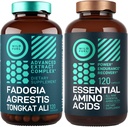 WILD FUEL Fadogia Tongkat Ali Supplemento e Aminoacidi essenziali Muscolo e resistenza Supporto Bundle