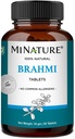 Brahmi Tabletten - 90 Tabletten, 1000 mg |45 Tage Versorgung | von mi Natur | 100% Natürliche Brahmi Tabletten | Vegan | Bacopa Monnieri | aus Indien