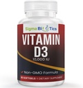 Vitamina D 10.000 IU - Integratori di supporto Bone & Immune - Vitamina D Non OGM Softgels per Assorbimento Calcium & Wellness - 250 mcg Cholecalciferol - 60 Softgels