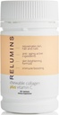 Rilievi integratori di collagene per donne e uomini chewable con peptide di seta, acido ialuronico, CoQ10, & vitamina C & E - 60 compresse di supplemento di collagene aromatizzato di pesca per bottiglia