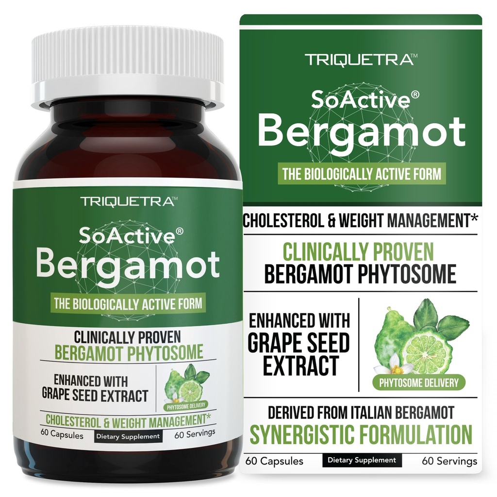 Bergamote SoActive: 2.5X Plus efficace, Italien Citrus Bergamote Phytosome - cliniquement validé.