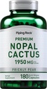 Piping Rock Nopal Capsules de cactus 1950mg