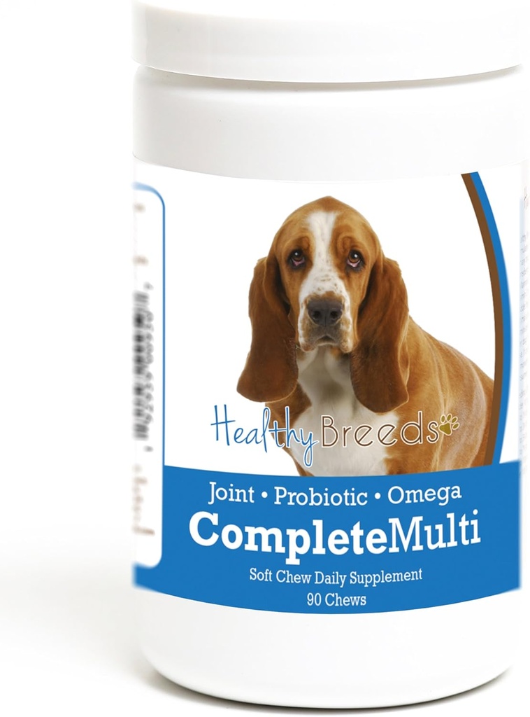Les races saines Basset Hound Tous en une seule multivitamine Soft Chew 90 Comte