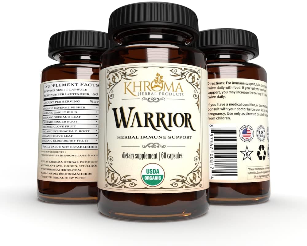 Krieger - Organische Immunsystem-Unterstützung - Herbs mit den 8 mächtigsten Immunabwehr Herbs