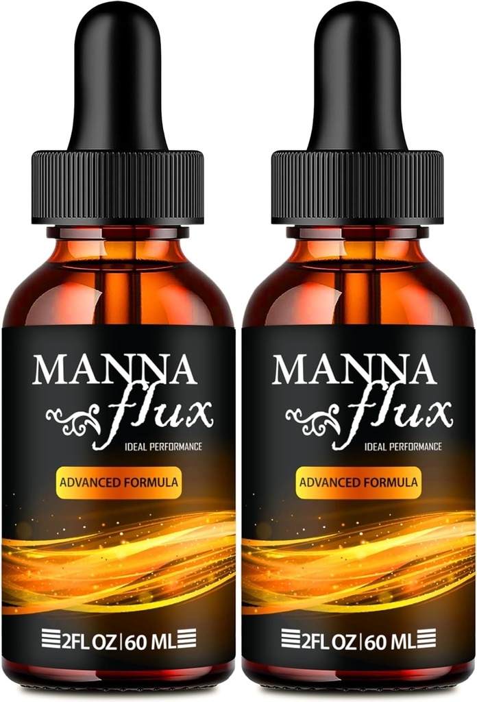 Gocce del flusso di manna, Mannaflux Supporto Supplemento Gocce liquide - Forza massima, Manna Flux Salute e gocce di benessere, Mannaflux Tutte Formula naturale, Manna Flux Liquid Drops Recensioni (2 Pack)