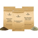 PURE ORIGINAL INGREDIENTS Pea Protein Powder, Soy Protein Powder, and Hemp Seed Protein Powder Bundle, 1 lb Jede, Wohltuten & Shakes, Vegan