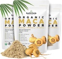 Earth Circle Organics Yellow Maca Root Powder, Superfood naturale, aiuta con energia, peso e fertilità femminile - Vegan - 8 once (Pack of 3)