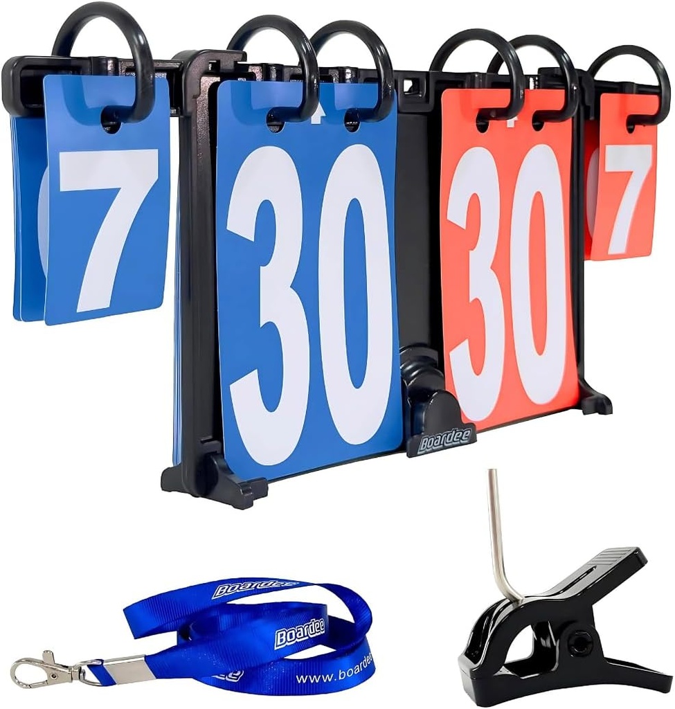 Tragbares Scoreboard – Tragbares ansteckbares Tabletop Score Keeper für Volleyball, Beach Volleyball, Cornhole, Tennis, Ping Pong, Tischtennis, Billard