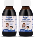 Tummy Calm Dr. Kids Rilievo a gas per bambini &amp; supporto di Stomach, gocce di gas alternative per neonati & bambini, Soluzione orale sicura e delicata, Rilievo naturale di costipazione, 5 Fl Oz (Pack of 2)