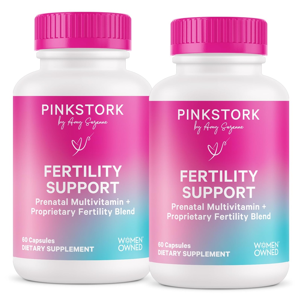 Suppléments de fertilité pour les femmes - Multivitamines prénatales avec soutien de l'ovulation, de la conception et de l'équilibre hormonal - 17 vitamines et inositol, ashwagandha et vitex - 120 capsules