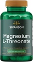 Swanson Magnésium L-Thréonate - Supplément minéral Promouvoir la santé du système nerveux - Peut soutenir la santé cognitive, l'apprentissage et la mémoire - (90 Capsules de Veggie)