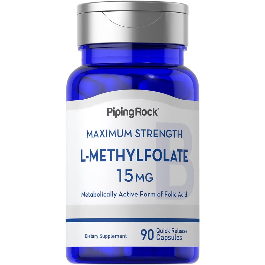 Piping Rock L Methylfolate 15 mg 90 Capsules