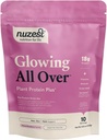 Nuzest Protein Plus | Glowing All Over | Strawberry | Supporto per capelli sani, pelle, unghie e produzione di collagene | Vitamine e minerali | 8.8oz/ 250g (10 Serve)