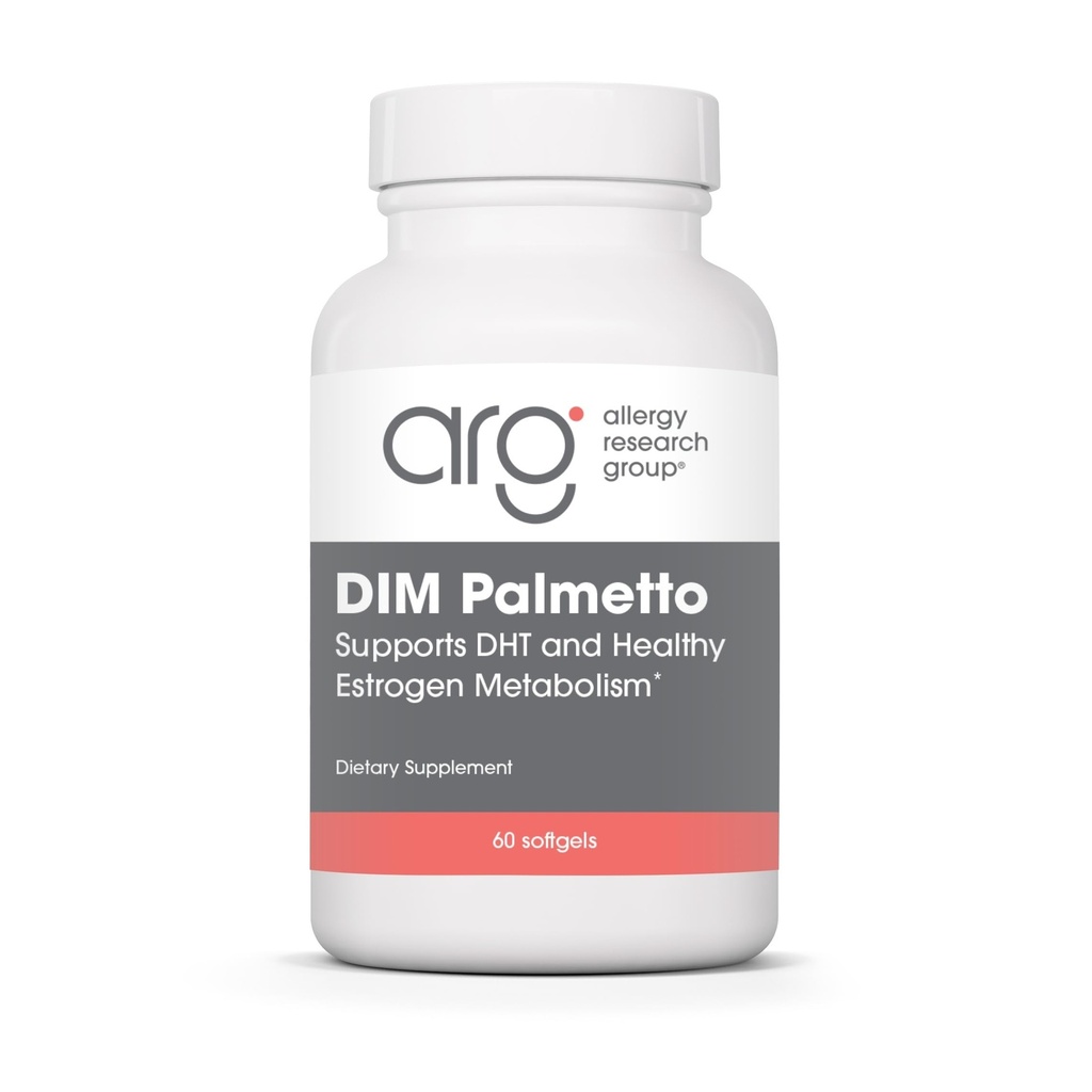 Gruppo di ricerca allergia DIM Palmetto - Integratore di supporto per la salute degli uomini, Zinco con Saw Palmetto, Beta Sitosterol, Estratto di ortica, Olio di semi di zucca, Softgels - 60 Conte