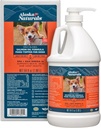 Alaska Naturals Wild Alaskan Salmon Fish Oil Supplement for Dogs Peau and Coat with EPA DHA Omega 3 Fatty Acides Liquid Food Topper 64 oz. Pompe