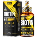 Liquid Biotin & Collagen Hair Growth Drops 60.000mcg - Biotin und Liquid Collagen Supplement für Männer & Frauen - Glowing Skin Support, Gesundes Haar & Nagelwachstum - 2oz