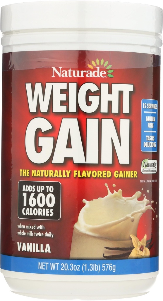 Polvere di guadagno di peso senza zucchero NATURADE, 20.3 OZ