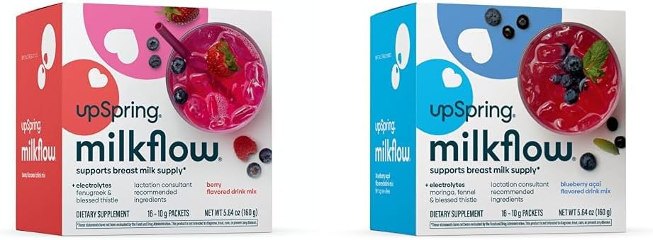 UpSprring Lait Flux Electrolyte Supplément d'allaitement Mélanges avec Fenugreek et Moringa .