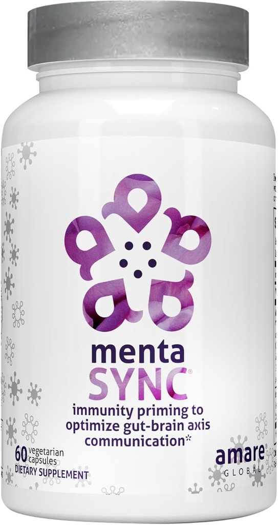 Amare Global MentaSync® Integratore di comunicazione dell'asse del cervello ottimizzato per il sistema immunitario, 60 capsule