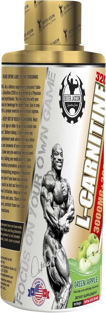 Série d'or L-Carnitine 3200$ 473,28 Ml (32 portions, pommes vertes)
