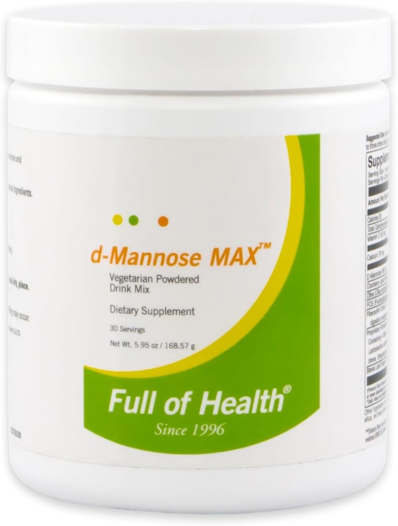 d-Mannose MAX [30 Servings] – Vegetarian Powdered Drink Mix | Complex Urinary Bladder Support | Dietary Supplement | Quality Non-GMO Ingredients