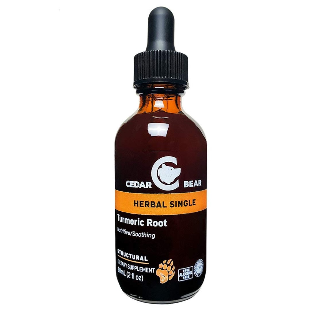 Zedernbär Turmeric Root (Curcuma Longa) flüssige Kräuterergänzung, die gesunde zelluläre Aktivität unterstützt, und stimuliert Immunfunktion 2 Fl Oz