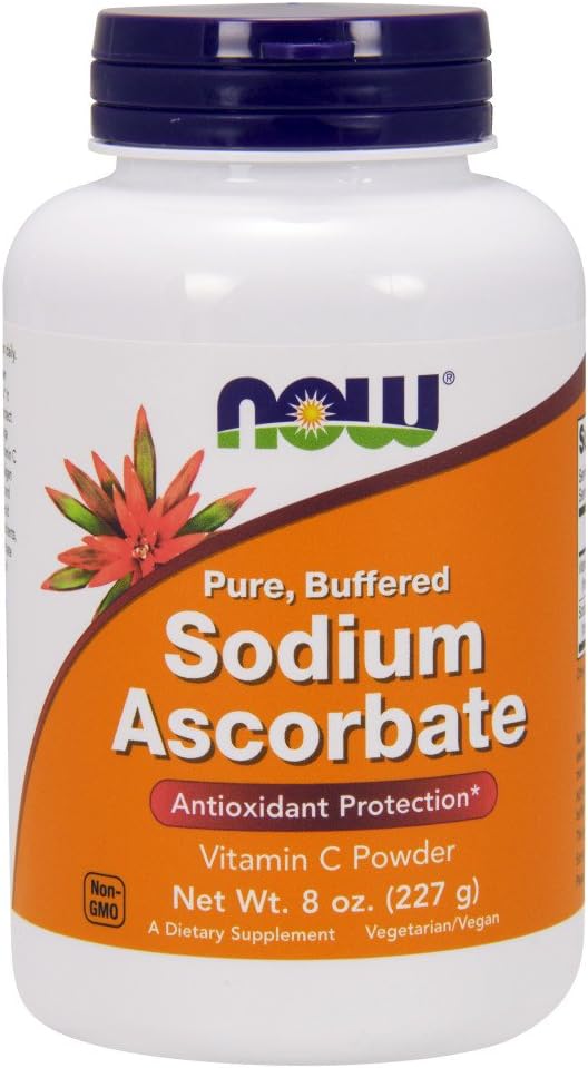 Jetzt Ergänzungen, Natrium Ascorbate Pulver, 8-Ounce (Pack von 2)
